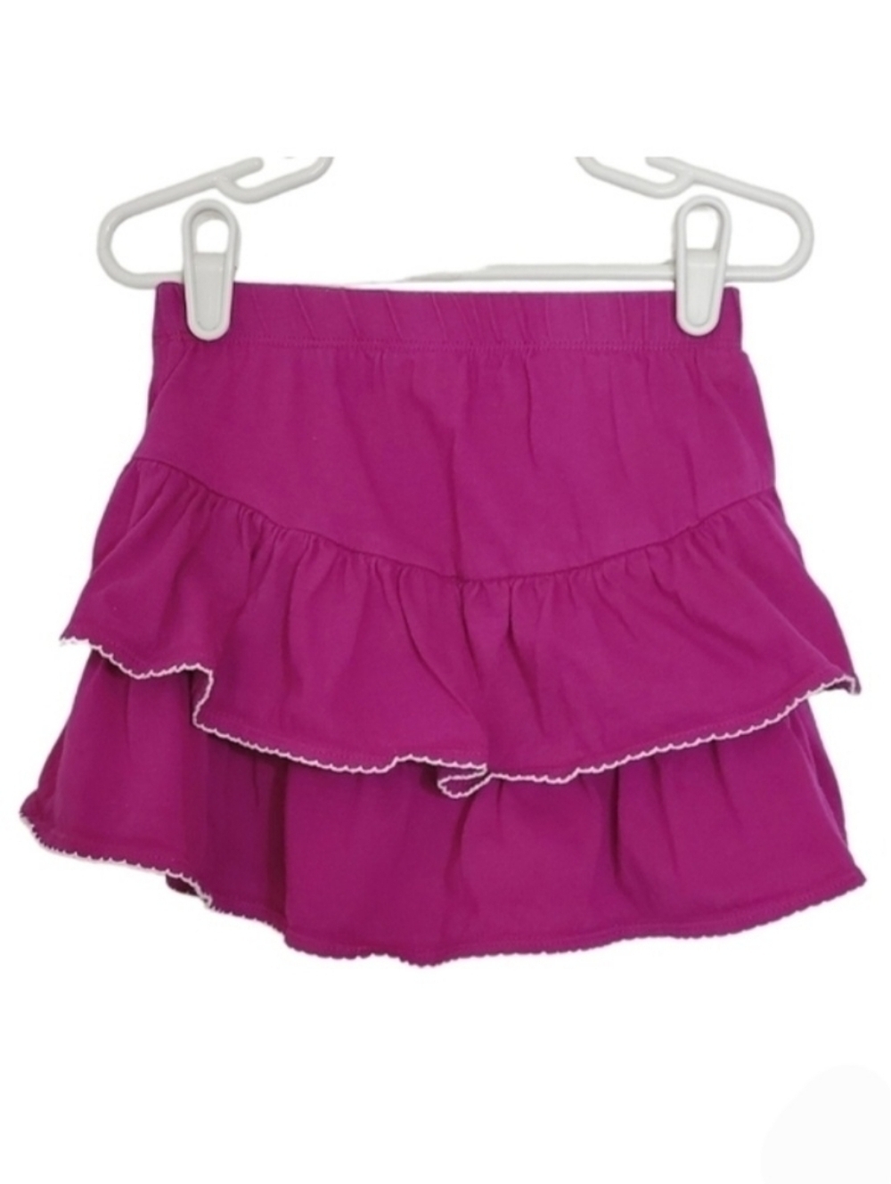 K1062 * Gymboree Girls Tiered Skirt Purple White Size 5